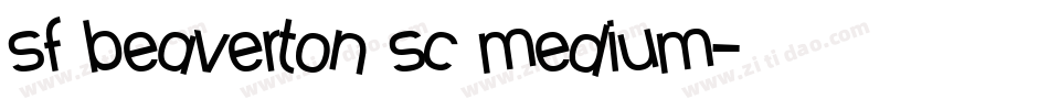 sf beaverton sc medium字体转换